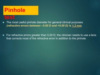 Pinhole Application Error 2.ophthalmology workup.2 | PPTX
