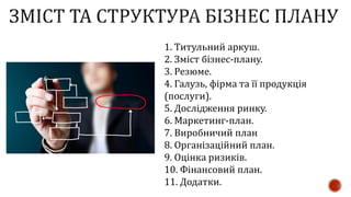 Що таке "Бізнес план"? | PPT