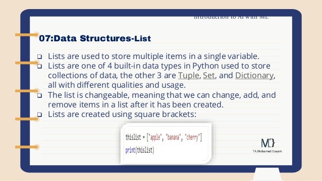 Python data structures and modules | PPT