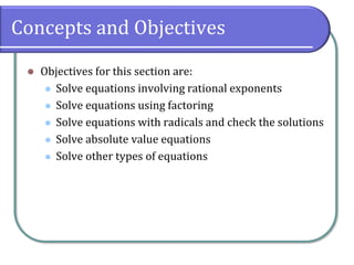 2.6 Other Types of Equations | PDF