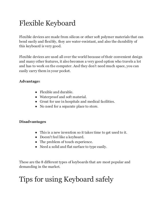 What is Keyboard Different Types of Keyboards Advantages, and