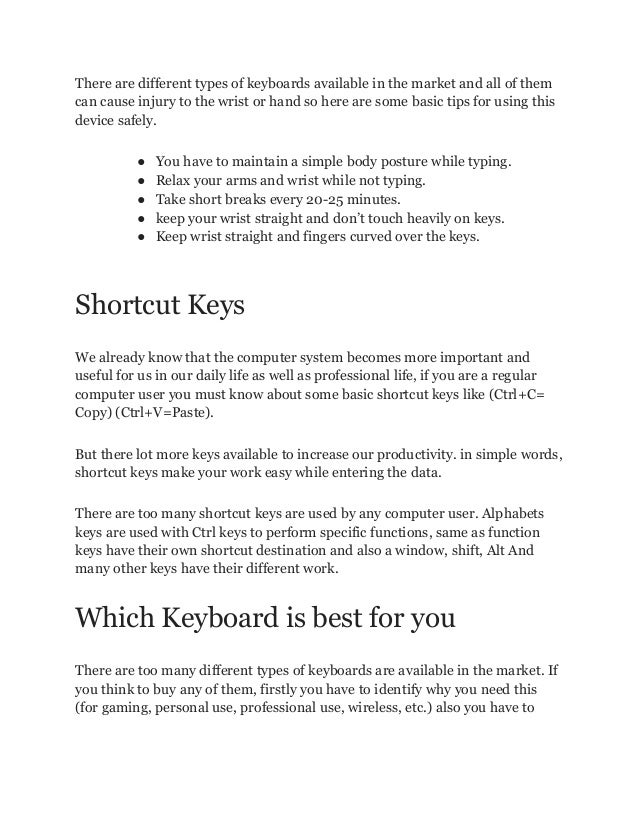 What is Keyboard Different Types of Keyboards Advantages, and