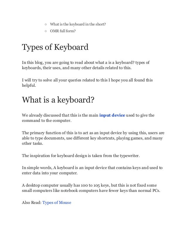 What is Keyboard Different Types of Keyboards Advantages, and ...