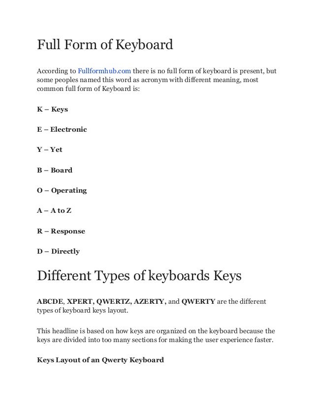 What is Keyboard Different Types of Keyboards Advantages, and