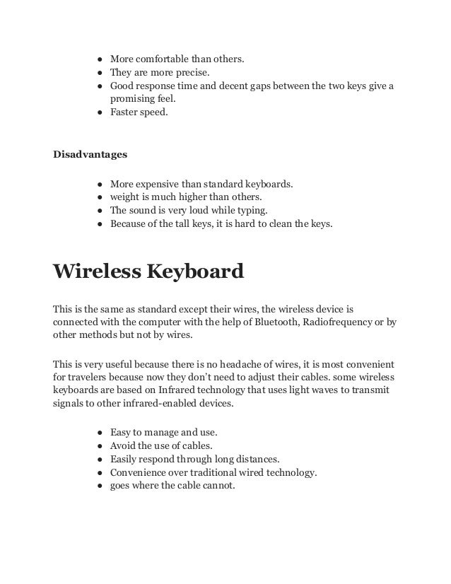 What is Keyboard Different Types of Keyboards Advantages, and