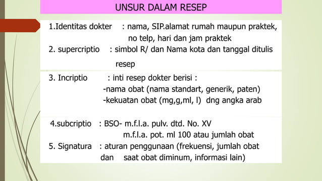 komponen resep obat π inscriptio, subscriptio,... 2. RESEP COMPOUNDING DAN DISPENSING OBAT (1).pptx
