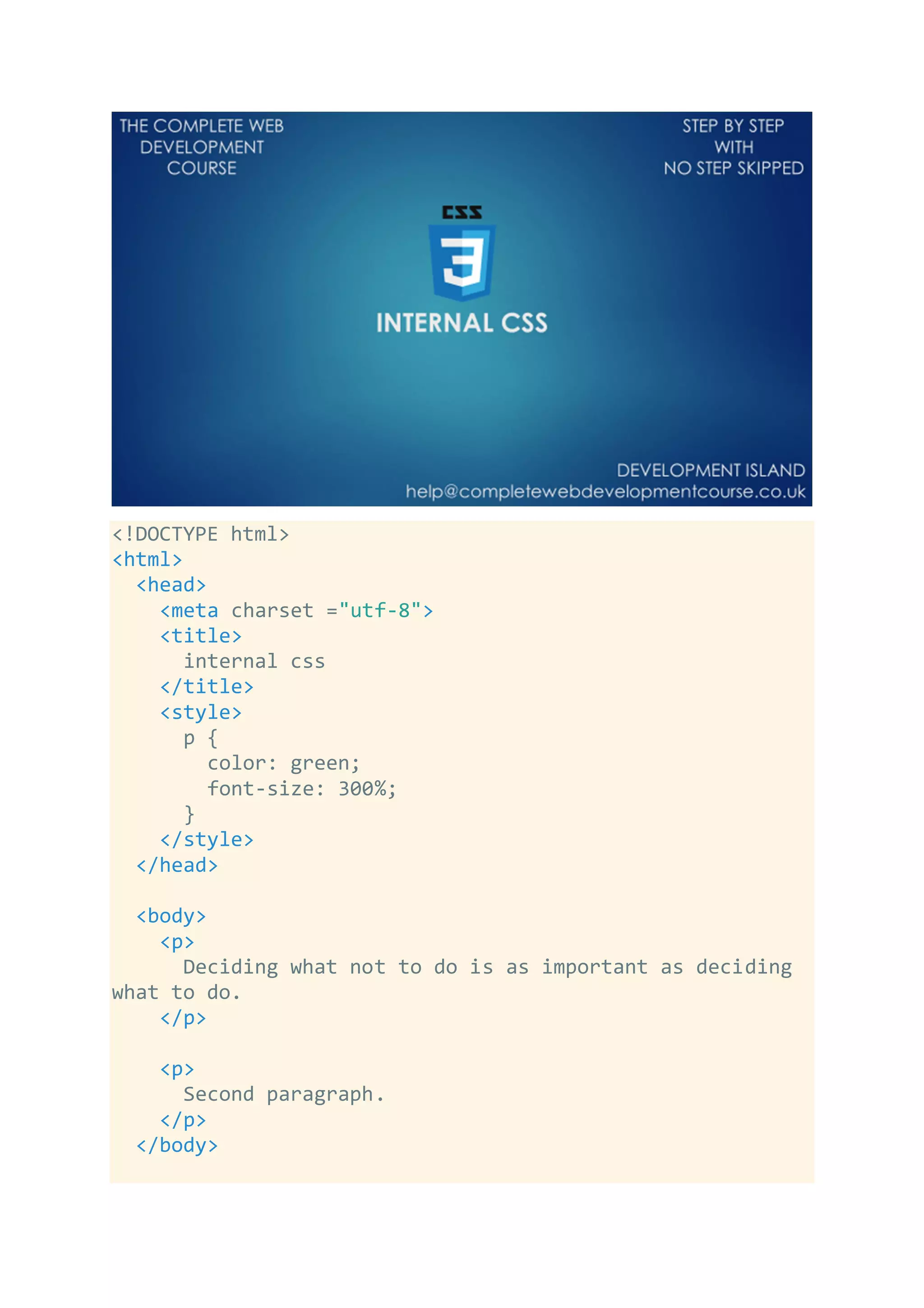 2. CSS Chapter Roadmap and Full Source Code.pdf | Web Design and HTML ...