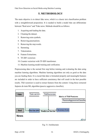 Fake News Detection on Social Media using Machine Learning | PDF