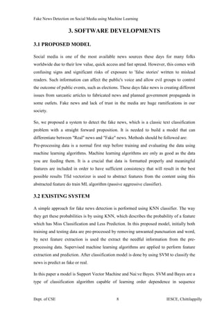 Fake News Detection on Social Media using Machine Learning | PDF