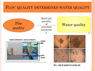 FLOC QUALITY DETERMINES WATER QUALITY
FLOC QUALITY DETERMINES WATER QUALITY
Dr.
MD
AKLAKUR
9004862708
Water quality
Water quality
Floc
quality
Kind and
quantity
of
microbial
communit
y
 