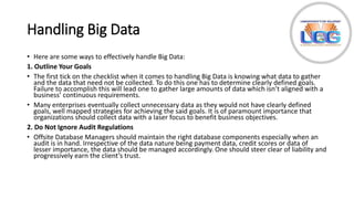 Handling and Processing Big Data | PPTX