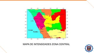 MAPA DE INTENSIDADES ZONA CENTRAL
 