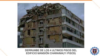 DERRUMBE DE LOS 4 ULTIMOS PISOS DEL
EDIFICIO MANSIÓN CHARAIMA(11 PISOS)
 