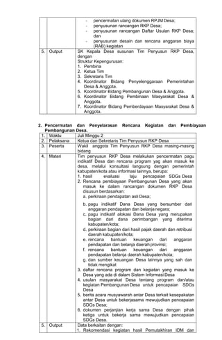 Rab Rkp 2. PANDUAN FASILITASI PENYUSUNAN DOKUMEN RKP DESA 2022.docx