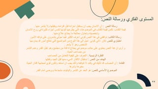 ‫ر‬
‫ﺳ‬
‫ﺎ‬
‫ﻟ‬
‫ﺔ‬
‫ا‬
‫ﻟ‬
‫ﻧ‬
‫ص‬
:
‫أ‬
‫ن‬
‫ا‬
‫ﻻ‬
‫ﻧ‬
‫ﺳ‬
‫ﺎ‬
‫ن‬
‫ﯾ‬
‫ﺟ‬
‫ب‬
‫ا‬
‫ن‬
‫ﯾ‬
‫ﺳ‬
‫ﺗ‬
‫ﻘ‬
‫ﺑ‬
‫ل‬
‫ا‬
‫ﺣ‬
‫ز‬
‫ا‬
‫ﻧ‬
‫ﮫ‬
‫ﻗ‬
‫ﺑ‬
‫ل‬
‫ا‬
‫ﻓ‬
‫ر‬
‫ا‬
‫ﺣ‬
‫ﮫ‬
‫و‬
‫ﯾ‬
‫ﺗ‬
‫ﻘ‬
‫ﺑ‬
‫ﻠ‬
‫ﮭ‬
‫ﺎ‬
‫و‬
‫ﻻ‬
‫ﯾ‬
‫ﺗ‬
‫ذ‬
‫ﻣ‬
‫ر‬
‫ﻣ‬
‫ﻧ‬
‫ﮭ‬
‫ﺎ‬
.
‫ﻗ‬
‫ﯾ‬
‫ﻣ‬
‫ﺔ‬
‫ا‬
‫ﻟ‬
‫ﻛ‬
‫ﺗ‬
‫ﺎ‬
‫ب‬
:
‫ﺗ‬
‫ﻛ‬
‫ﻣ‬
‫ن‬
‫ﻗ‬
‫ﯾ‬
‫ﻣ‬
‫ﺔ‬
‫ا‬
‫ﻟ‬
‫ﻛ‬
‫ﺗ‬
‫ﺎ‬
‫ب‬
‫ﻓ‬
‫ﻲ‬
‫ا‬
‫ﻟ‬
‫ﻣ‬
‫و‬
‫ﺿ‬
‫و‬
‫ﻋ‬
‫ﺎ‬
‫ت‬
‫ا‬
‫ﻟ‬
‫ﺗ‬
‫ﻲ‬
‫ﯾ‬
‫ط‬
‫ر‬
‫ﺣ‬
‫ﮭ‬
‫ﺎ‬
‫ﻛ‬
‫و‬
‫ﻧ‬
‫ﮭ‬
‫ﺎ‬
‫ﺗ‬
‫ﻠ‬
‫ﻣ‬
‫س‬
‫أ‬
‫ﺟ‬
‫ز‬
‫ا‬
‫ء‬
‫ﻛ‬
‫ﺛ‬
‫ﯾ‬
‫ر‬
‫ة‬
‫ﻓ‬
‫ﻲ‬
‫ر‬
‫و‬
‫ح‬
‫ا‬
‫ﻻ‬
‫ﻧ‬
‫ﺳ‬
‫ﺎ‬
‫ن‬
‫و‬
‫ﺷ‬
‫ﺧ‬
‫ﺻ‬
‫ﯾ‬
‫ﺗ‬
‫ﮫ‬
‫و‬
‫ﺗ‬
‫ﺣ‬
‫ﺎ‬
‫و‬
‫ل‬
‫ﻣ‬
‫ﻌ‬
‫ﺎ‬
‫ﻟ‬
‫ﺟ‬
‫ﺔ‬
‫ﻣ‬
‫ﺎ‬
‫ﯾ‬
‫ﺣ‬
‫ﺗ‬
‫ﺎ‬
‫ج‬
‫ﻋ‬
‫ﻼ‬
‫ج‬
‫ﻣ‬
‫ﻧ‬
‫ﮭ‬
‫ﺎ‬
.
‫ر‬
‫ﺳ‬
‫ﺎ‬
‫ﻟ‬
‫ﺔ‬
‫ا‬
‫ﻟ‬
‫ﻛ‬
‫ﺎ‬
‫ﺗ‬
‫ب‬
:
‫ﺗ‬
‫و‬
‫ا‬
‫ﻓ‬
‫ﻘ‬
‫ﻧ‬
‫ﻲ‬
‫ﻓ‬
‫ﻲ‬
‫ھ‬
‫ذ‬
‫ا‬
‫ا‬
‫ﻟ‬
‫ﻧ‬
‫ص‬
‫ﻛ‬
‫و‬
‫ﻧ‬
‫ﻲ‬
‫ا‬
‫ﻋ‬
‫ر‬
‫ف‬
‫ا‬
‫ﻟ‬
‫ﻛ‬
‫ﺛ‬
‫ﯾ‬
‫ر‬
‫ﻓ‬
‫ﯾ‬
‫ﻣ‬
‫ﺎ‬
‫ﺣ‬
‫و‬
‫ﻟ‬
‫ﻲ‬
‫ﯾ‬
‫ﺗ‬
‫ذ‬
‫ﻣ‬
‫ر‬
‫و‬
‫ن‬
‫ﻋ‬
‫ﻠ‬
‫ﻰ‬
‫ﺗ‬
‫و‬
‫ا‬
‫ﻓ‬
‫ﮫ‬
‫ا‬
‫ﻷ‬
‫ﻣ‬
‫و‬
‫ر‬
‫ا‬
‫ﺧ‬
‫ﺗ‬
‫ﯾ‬
‫ﺎ‬
‫ر‬
‫ي‬
‫ﻟ‬
‫ﻠ‬
‫ﻧ‬
‫ص‬
:
‫ﻛ‬
‫ﺎ‬
‫ن‬
‫ذ‬
‫ا‬
‫ﺗ‬
‫ﻲ‬
‫ﻛ‬
‫و‬
‫ﻧ‬
‫ﻲ‬
‫ا‬
‫ﻣ‬
‫ﯾ‬
‫ل‬
‫ا‬
‫ﻟ‬
‫ﻰ‬
‫ھ‬
‫ذ‬
‫ا‬
‫ا‬
‫ﻟ‬
‫ﻧ‬
‫و‬
‫ع‬
‫ﻣ‬
‫ن‬
‫ا‬
‫ﻟ‬
‫ﻣ‬
‫و‬
‫ا‬
‫ﺿ‬
‫ﯾ‬
‫ﻊ‬
‫ا‬
‫ﻟ‬
‫ﺗ‬
‫ﻲ‬
‫ﺗ‬
‫ﻌ‬
‫ﺎ‬
‫ﻟ‬
‫ﺞ‬
‫أ‬
‫ﻣ‬
‫و‬
‫ر‬
‫ﻗ‬
‫د‬
‫ﯾ‬
‫ﻣ‬
‫ﺎ‬
‫ر‬
‫ﺳ‬
‫ﮭ‬
‫ﺎ‬
‫ا‬
‫ﻟ‬
‫ﺷ‬
‫ﺧ‬
‫ص‬
‫و‬
‫ھ‬
‫و‬
‫ﻻ‬
‫ﯾ‬
‫ﺷ‬
‫ﻌ‬
‫ر‬
.
‫و‬
‫أ‬
‫ر‬
‫ى‬
‫ا‬
‫ن‬
‫ھ‬
‫ذ‬
‫ا‬
‫ا‬
‫ﻟ‬
‫ﻧ‬
‫ص‬
‫ﯾ‬
‫ﺣ‬
‫ﺗ‬
‫و‬
‫ي‬
‫ﻋ‬
‫ﻠ‬
‫ﻰ‬
‫ﺟ‬
‫ﺎ‬
‫ﻧ‬
‫ب‬
‫ﻣ‬
‫و‬
‫ﺿ‬
‫و‬
‫ﻋ‬
‫ﻲ‬
‫ﯾ‬
‫ﺣ‬
‫ﺗ‬
‫ﺎ‬
‫ج‬
‫ﻟ‬
‫ﮫ‬
‫ﻓ‬
‫ﺋ‬
‫ﺔ‬
‫ﻣ‬
‫ن‬
‫ﻣ‬
‫ﺟ‬
‫ﺗ‬
‫ﻣ‬
‫ﻊ‬
‫و‬
‫ھ‬
‫و‬
‫ﺗ‬
‫ﻘ‬
‫ﺑ‬
‫ل‬
‫ا‬
‫ﻟ‬
‫ﻘ‬
‫د‬
‫ر‬
‫و‬
‫ﻋ‬
‫د‬
‫م‬
‫ا‬
‫ﻟ‬
‫ﺗ‬
‫ذ‬
‫ﻣ‬
‫ر‬
‫ﻣ‬
‫ن‬
‫ﻣ‬
‫ﺻ‬
‫ﺎ‬
‫ﻋ‬
‫ب‬
‫ا‬
‫ﻟ‬
‫ﺣ‬
‫ﯾ‬
‫ﺎ‬
‫ة‬
.
‫ا‬
‫ﻟ‬
‫ﻔ‬
‫ﻛ‬
‫ر‬
‫ة‬
‫ا‬
‫ﻟ‬
‫ر‬
‫ﺋ‬
‫ﯾ‬
‫ﺳ‬
‫ﯾ‬
‫ﺔ‬
:
‫ا‬
‫ﻟ‬
‫ﺗ‬
‫ﻌ‬
‫ر‬
‫ف‬
‫ﻋ‬
‫ﻠ‬
‫ﻰ‬
‫ﻛ‬
‫ﯾ‬
‫ﻔ‬
‫ﯾ‬
‫ﺔ‬
‫ا‬
‫ﻟ‬
‫ﺗ‬
‫ﻌ‬
‫ﺎ‬
‫ﻣ‬
‫ل‬
‫ﻣ‬
‫ن‬
‫ا‬
‫ﻟ‬
‫ﻣ‬
‫ﺻ‬
‫ﺎ‬
‫ﻋ‬
‫ب‬
‫ا‬
‫ﻟ‬
‫ﮭ‬
‫د‬
‫ف‬
‫ﻣ‬
‫ن‬
‫ا‬
‫ﻟ‬
‫ﻧ‬
‫ص‬
:
‫ا‬
‫ﺳ‬
‫ﺗ‬
‫ﻘ‬
‫ﺑ‬
‫ﺎ‬
‫ل‬
‫ا‬
‫ﻻ‬
‫ﻗ‬
‫د‬
‫ا‬
‫ر‬
‫ا‬
‫ﻟ‬
‫ﺳ‬
‫ﻲ‬
‫ء‬
‫ﻣ‬
‫ﻧ‬
‫ﮭ‬
‫ﺎ‬
‫ﻗ‬
‫ﺑ‬
‫ل‬
‫ا‬
‫ﻟ‬
‫ﺟ‬
‫ﯾ‬
‫د‬
‫و‬
‫ﺗ‬
‫ﻘ‬
‫ﺑ‬
‫ﻠ‬
‫ﮭ‬
‫ﺎ‬
‫ا‬
‫ﻟ‬
‫ﻔ‬
‫ﺎ‬
‫ﺋ‬
‫د‬
‫ة‬
:
‫أ‬
‫ن‬
‫ا‬
‫ﻟ‬
‫ﻣ‬
‫ﺻ‬
‫ﺎ‬
‫ﺋ‬
‫ب‬
‫ﻗ‬
‫د‬
‫ﺗ‬
‫ﺄ‬
‫ﺗ‬
‫ﯾ‬
‫ك‬
‫ﻓ‬
‫ﻲ‬
‫و‬
‫ﻗ‬
‫ت‬
‫ﻻ‬
‫ﺗ‬
‫ﺗ‬
‫و‬
‫ﻗ‬
‫ﻌ‬
‫ﮫ‬
‫و‬
‫أ‬
‫ﻧ‬
‫ك‬
‫ﯾ‬
‫ﺟ‬
‫ب‬
‫ا‬
‫ن‬
‫ﺗ‬
‫ﺳ‬
‫ﺗ‬
‫ﻌ‬
‫د‬
‫و‬
‫ﺗ‬
‫ﻛ‬
‫و‬
‫ن‬
‫ﻗ‬
‫و‬
‫ي‬
‫ﻟ‬
‫ﻣ‬
‫ﺟ‬
‫ﺎ‬
‫ﺑ‬
‫ﮭ‬
‫ﺔ‬
‫ا‬
‫ﻗ‬
‫د‬
‫ا‬
‫ر‬
‫ا‬
‫ﻟ‬
‫ﺣ‬
‫ﯾ‬
‫ﺎ‬
‫ة‬
‫ﺑ‬
‫ﺧ‬
‫ﯾ‬
‫ر‬
‫ھ‬
‫ﺎ‬
‫و‬
‫ﺷ‬
‫ر‬
‫ھ‬
‫ﺎ‬
.
‫ا‬
‫ﻟ‬
‫ﻣ‬
‫و‬
‫ﺿ‬
‫و‬
‫ع‬
‫ا‬
‫ﻷ‬
‫ﺳ‬
‫ﺎ‬
‫ﺳ‬
‫ﻲ‬
‫ﻟ‬
‫ﻠ‬
‫ﻧ‬
‫ص‬
:
‫ھ‬
‫و‬
‫ا‬
‫ﻟ‬
‫ﺑ‬
‫ﻌ‬
‫د‬
‫ﻋ‬
‫ن‬
‫ا‬
‫ﻟ‬
‫ﺗ‬
‫ذ‬
‫ﻣ‬
‫ر‬
‫و‬
‫ا‬
‫ﻟ‬
‫و‬
‫ﻗ‬
‫و‬
‫ف‬
‫ﺑ‬
‫ﺷ‬
‫ﺟ‬
‫ﺎ‬
‫ﻋ‬
‫ﺔ‬
‫و‬
‫ﺑ‬
‫ر‬
‫ﺿ‬
‫ﻰ‬
‫ا‬
‫ﻣ‬
‫ﺎ‬
‫م‬
‫ا‬
‫ﻟ‬
‫ﻘ‬
‫د‬
‫ر‬
.
‫ا‬
‫ﻟ‬
‫ﻣ‬
‫ﺳ‬
‫ﺗ‬
‫و‬
‫ى‬
‫ا‬
‫ﻟ‬
‫ﻔ‬
‫ﻛ‬
‫ر‬
‫ي‬
‫و‬
‫ر‬
‫ﺳ‬
‫ﺎ‬
‫ﻟ‬
‫ﺔ‬
‫ا‬
‫ﻟ‬
‫ﻧ‬
‫ص‬
:
٢٢
 