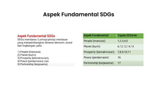 Aspek Fundamental SDGs
 