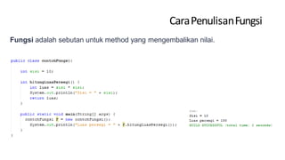 Prosedur Java 2. Fungsi, Prosedur, dan Method.pptx