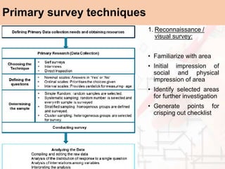 Data survey design for Urban Planning | PPTX
