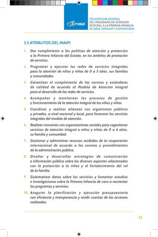 2. Descripcion general del programa de atencion integral a la primera ...