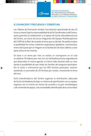 2. Descripcion general del programa de atencion integral a la primera ...