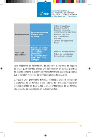 2. Descripcion general del programa de atencion integral a la primera ...