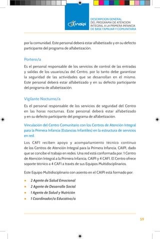 2. Descripcion general del programa de atencion integral a la primera ...