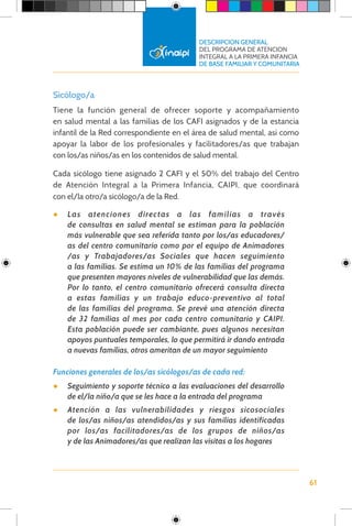2. Descripcion general del programa de atencion integral a la primera ...