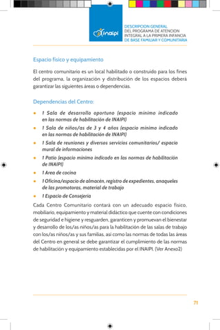 2. Descripcion general del programa de atencion integral a la primera ...