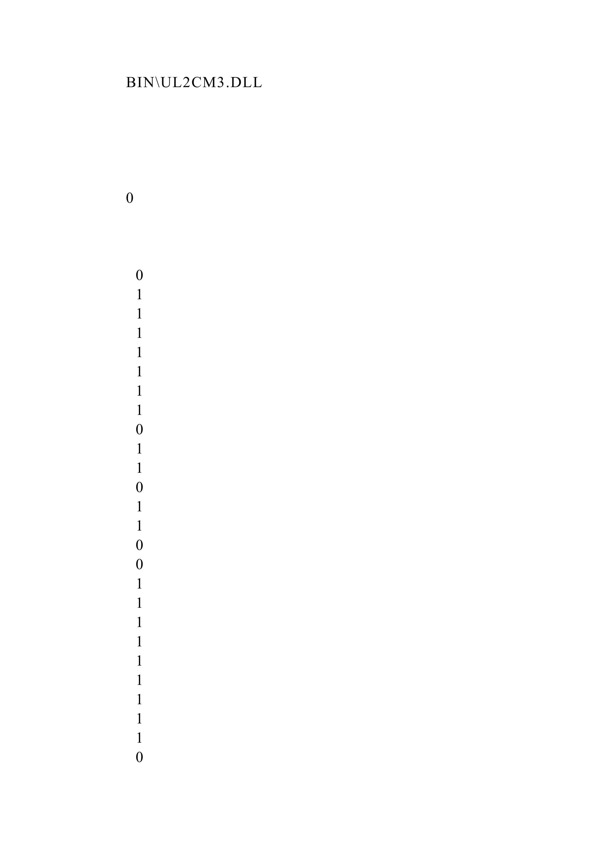 BINUL2CM3.DLL
0
0
1
1
1
1
1
1
1
0
1
1
0
1
1
0
0
1
1
1
1
1
1
1
1
1
0
 