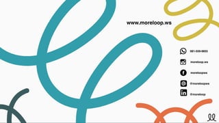 081-559-9855
moreloopws
moreloop.ws
@moreloopws
www.moreloop.ws
@moreloop
 