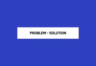PROBLEM - SOLUTION
 