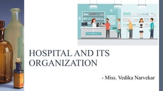 HOSPITAL AND ITS
ORGANIZATION
- Miss. Vedika Narvekar
 