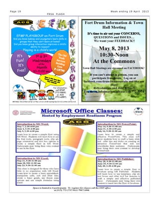 Page 19                  Week ending 19 April   2013
          FRSA   FLASH
 