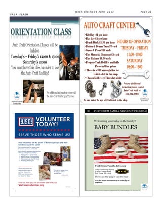 Week ending 19 April   2013   Page 21
FRSA   FLASH
 