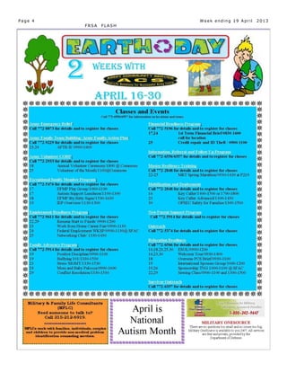 Page 4                  Week ending 19 April   2013
         FRSA   FLASH
 