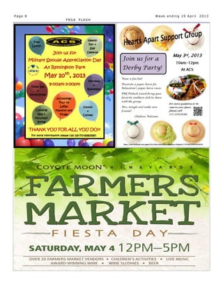 Page 8                  Week ending 19 April   2013
         FRSA   FLASH
 