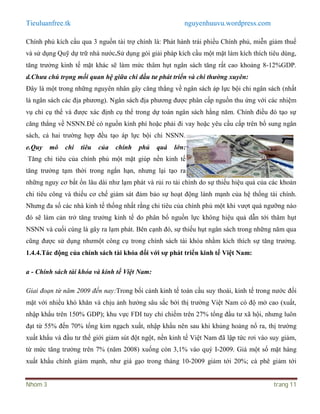 Tieuluanfree.tk nguyenhuuvu.wordpress.com
Nhóm 3 trang 11
Chính phủ kích cầu qua 3 nguồn tài trợ chính là: Phát hành trái ...