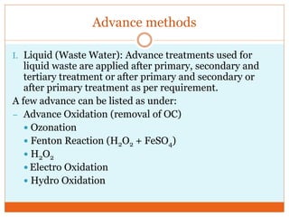 Advance Methods for waste management | PPTX