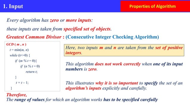 2. Characteristics of Algorithm.ppt | Computing | Technology & Computing
