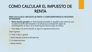 2. IMPUESTO DE RENTA Y COMPLEMENTARIOS.pptx