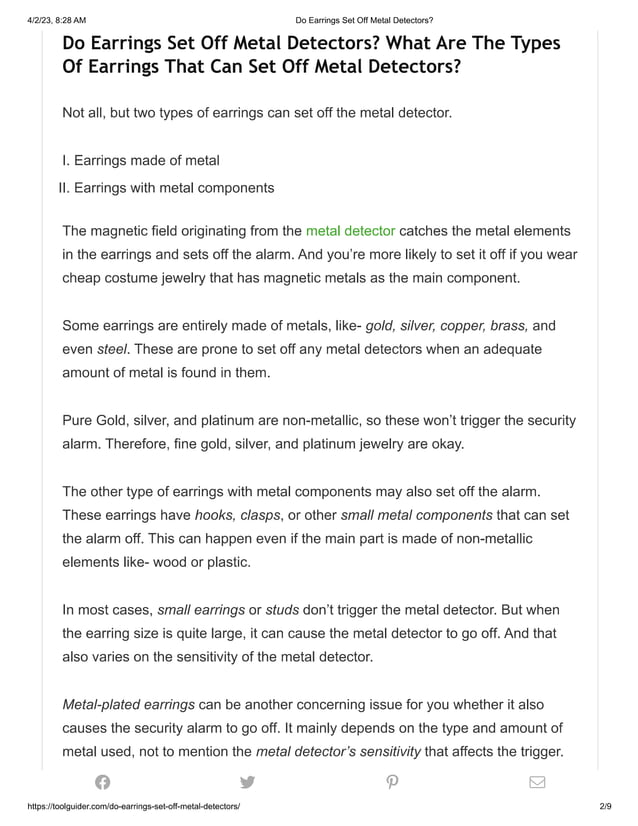 Do Earrings Set Off Metal Detectors How To Carry Jewelry When Flying