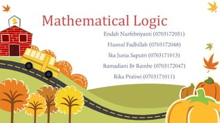 Mathematical Logic
 