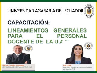 UNIVERSIDAD AGARARIA DEL ECUADOR
11/4/2023 1
 