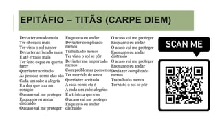 EPITÁFIO – TITÃS (CARPE DIEM)
 