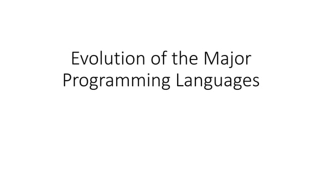 2. Evolution of the Major Programming Languages.pdf