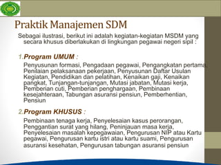Contoh Program Sdm 2. Konsep Manajemen SDM Kes..pptx