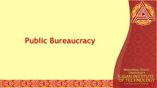 Public Bureaucracy
 