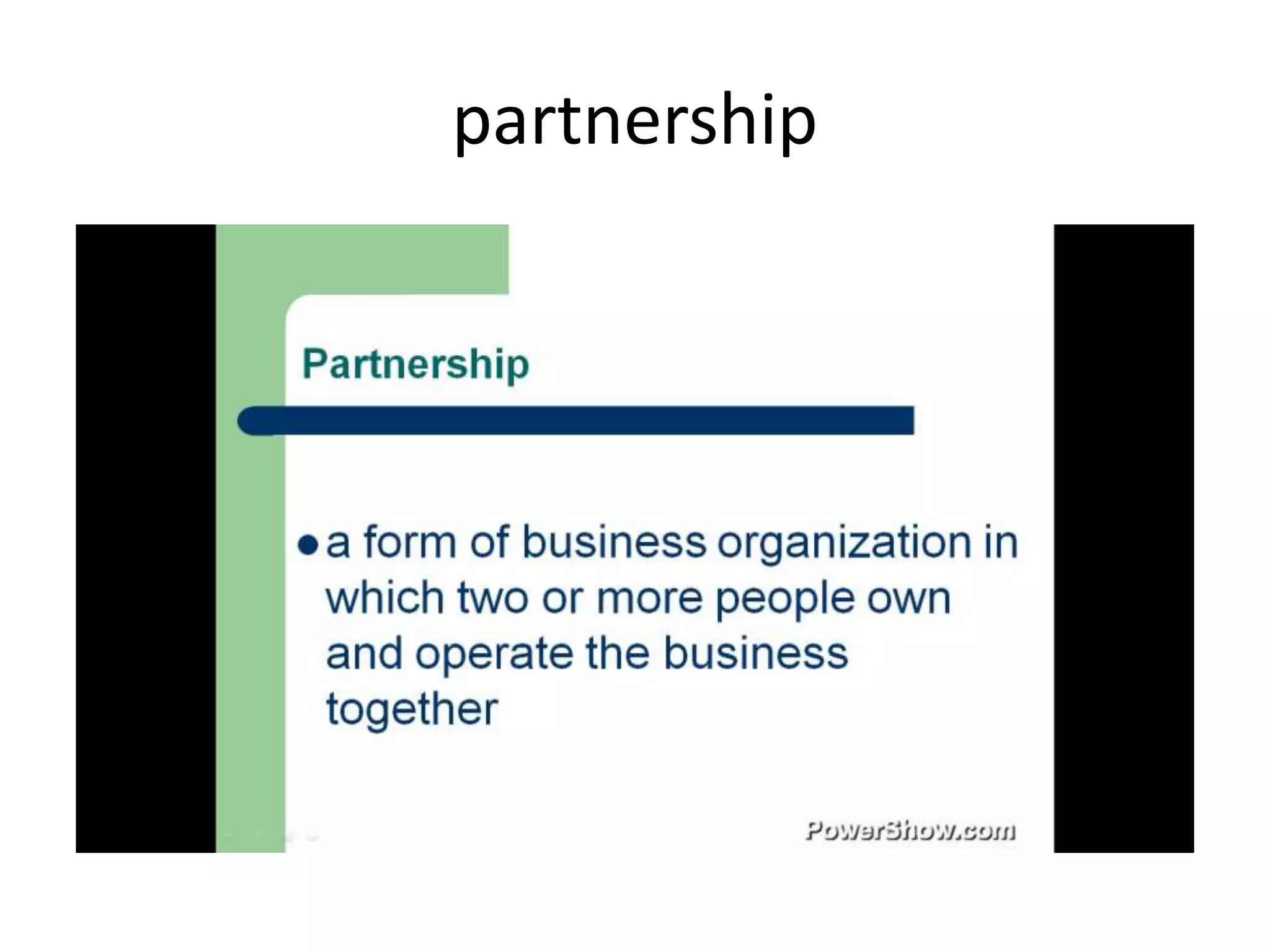 partnership
 