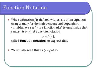 2.1 Basics of Functions and Their Graphs | PDF