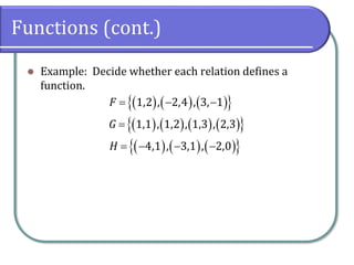 2.1 Basics of Functions and Their Graphs | PDF